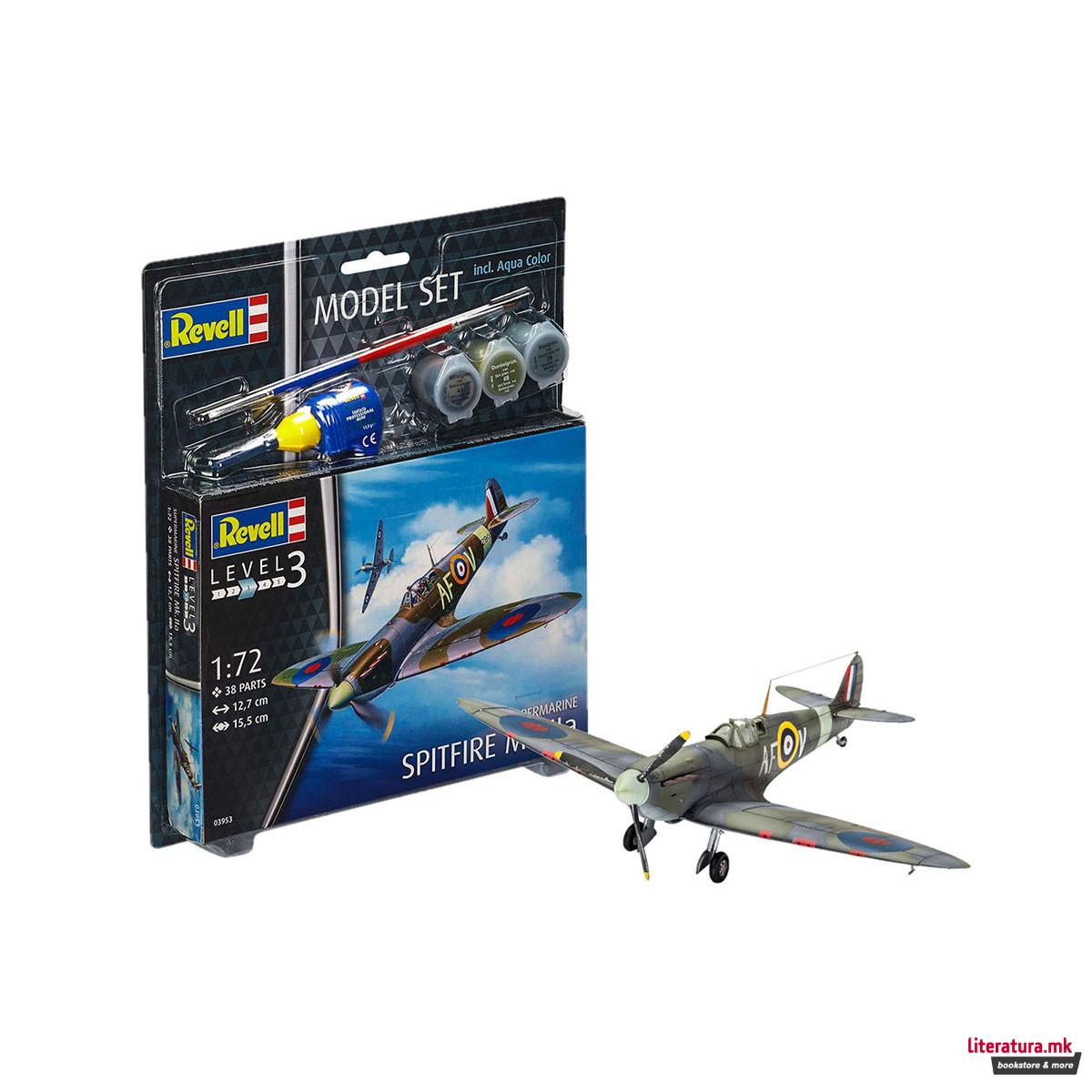 Сет макета + бои, Spitfire Mk.Iia, 1:72 