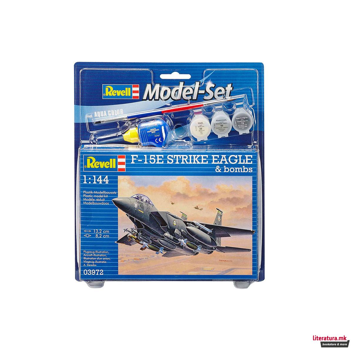 Сет макета + бои, F-15E STRIKE EAGLE & Bombs, 1:144