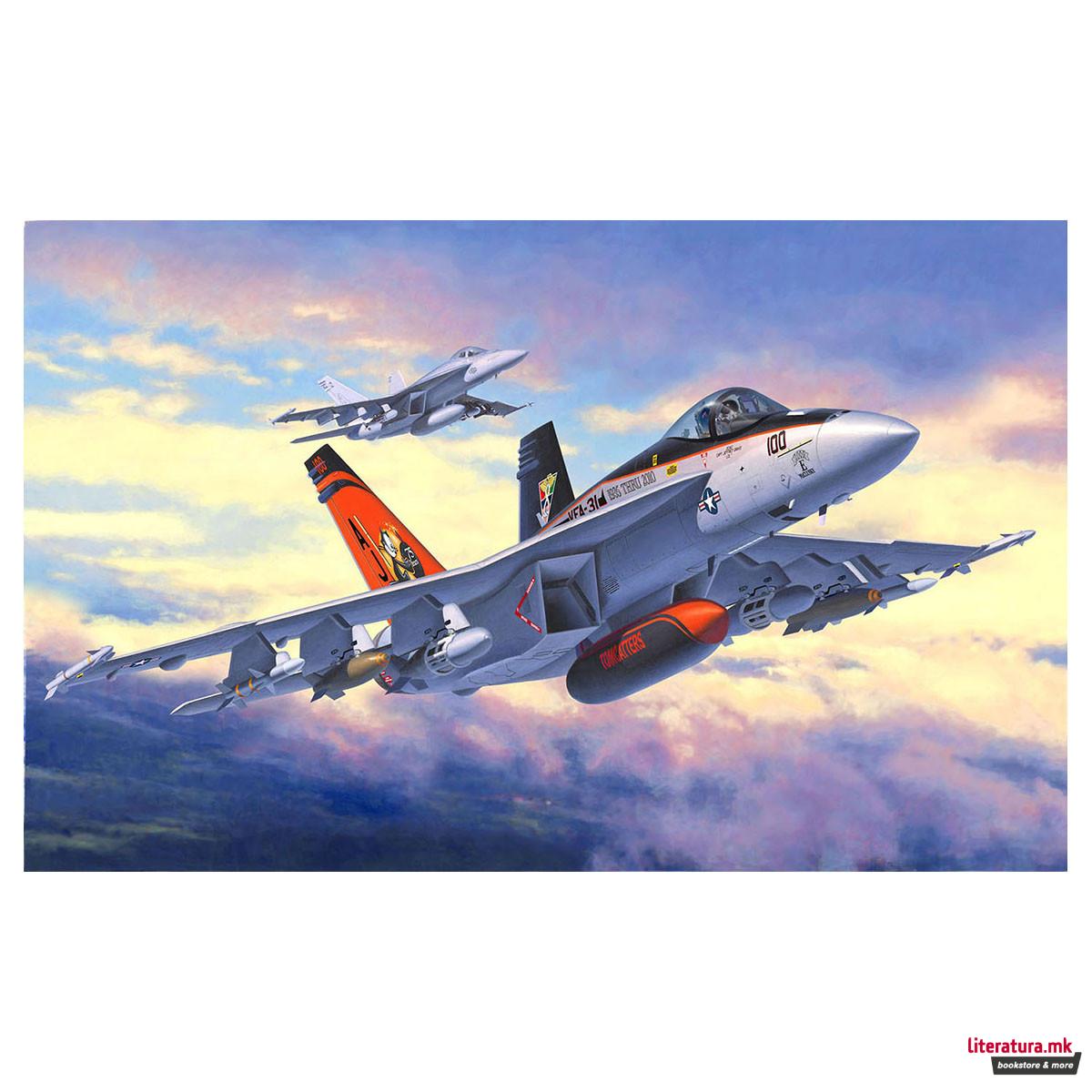 Сет макета + бои, F/A-18E Super Hornet, 1:144