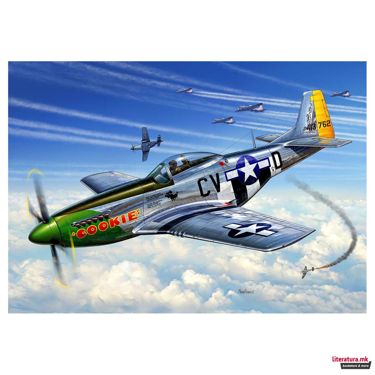 Сет макета + бои, P-51D Mustang, 1:72