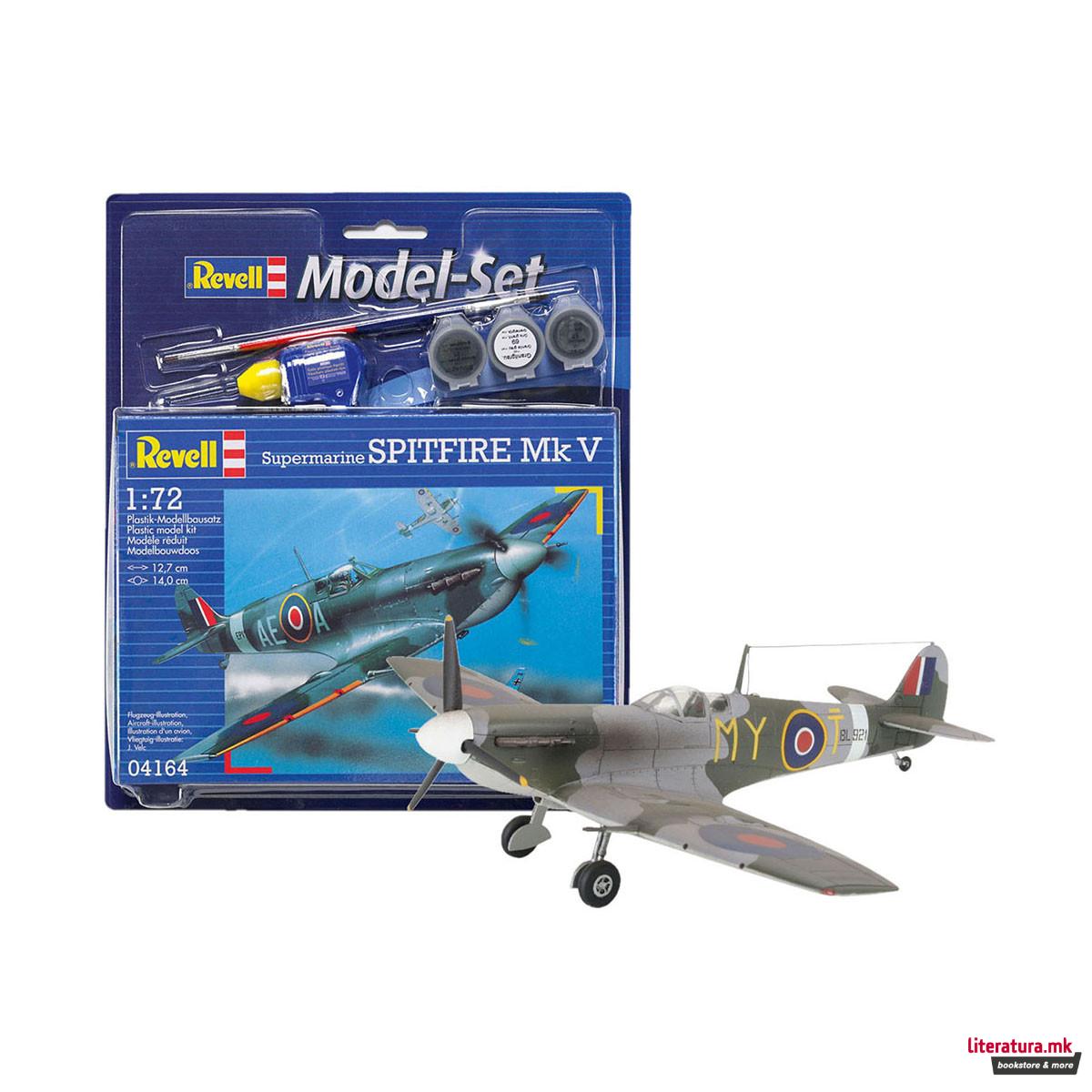 Сет макета + бои, Set Spitfire Mk V, 1:72