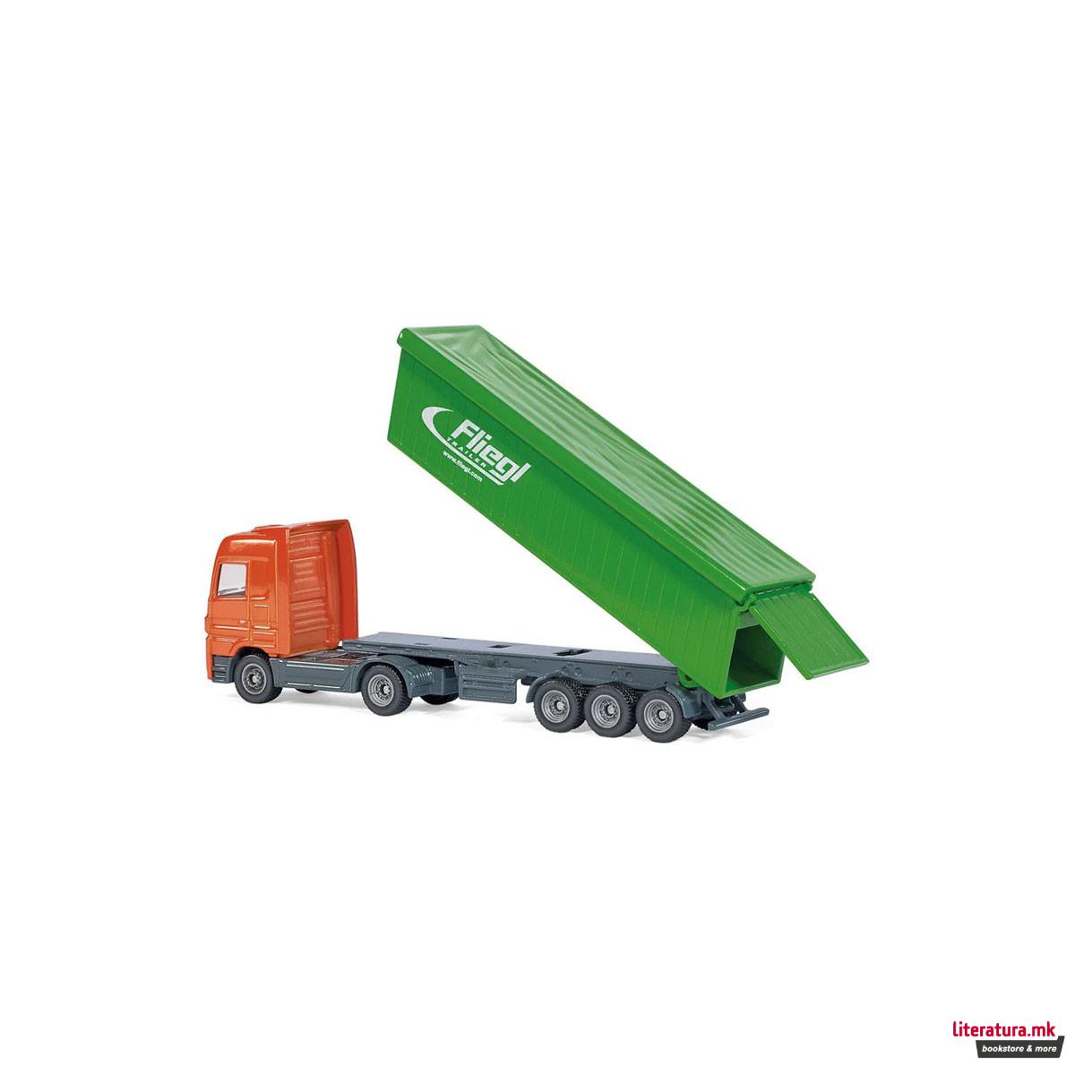 Фигура, Mercedes Benz Truck w/Fliegl Tipper Trailer 