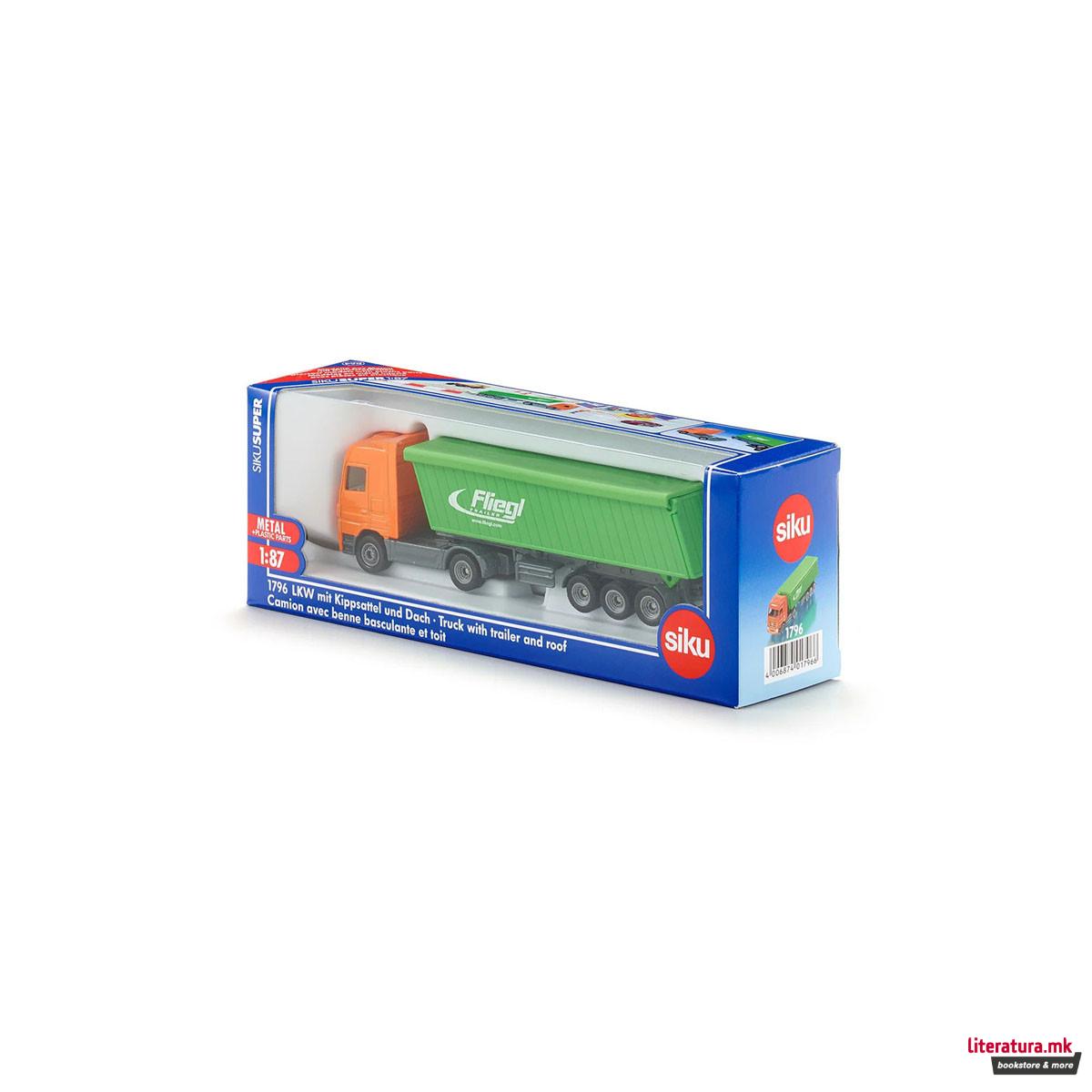 Фигура, Mercedes Benz Truck w/Fliegl Tipper Trailer 