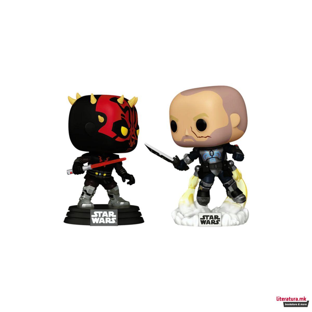 Сет фигури, Pop!, Star Wars: The Clone Wars - Darth Maul vs. Pre Vizsla