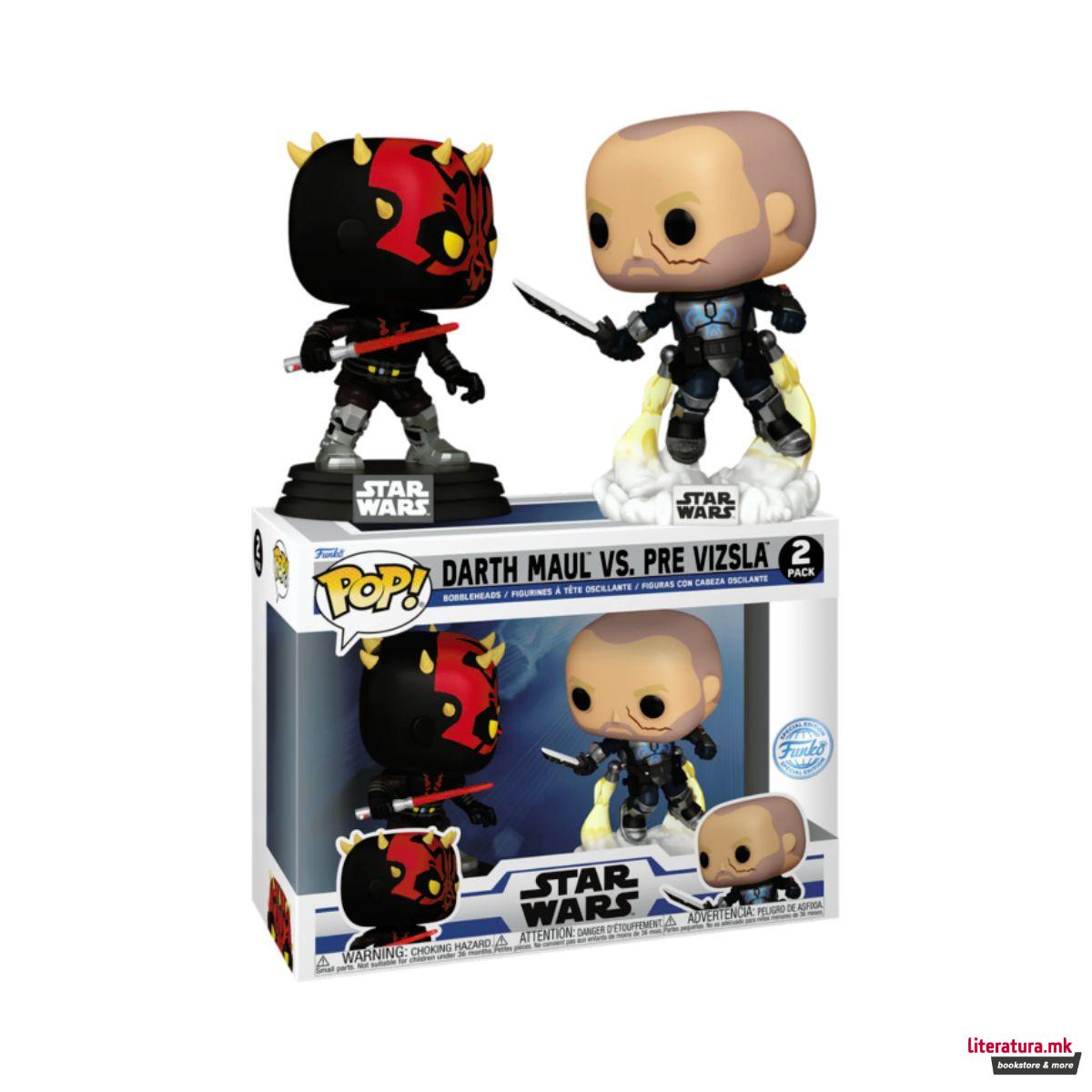 Сет фигури, Pop!, Star Wars: The Clone Wars - Darth Maul vs. Pre Vizsla