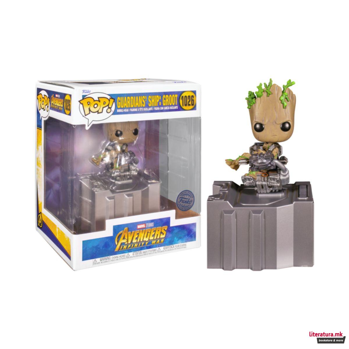 Фигура, Pop!, Marvel Avengers: Infinity War - Guardians' Ship: Groot