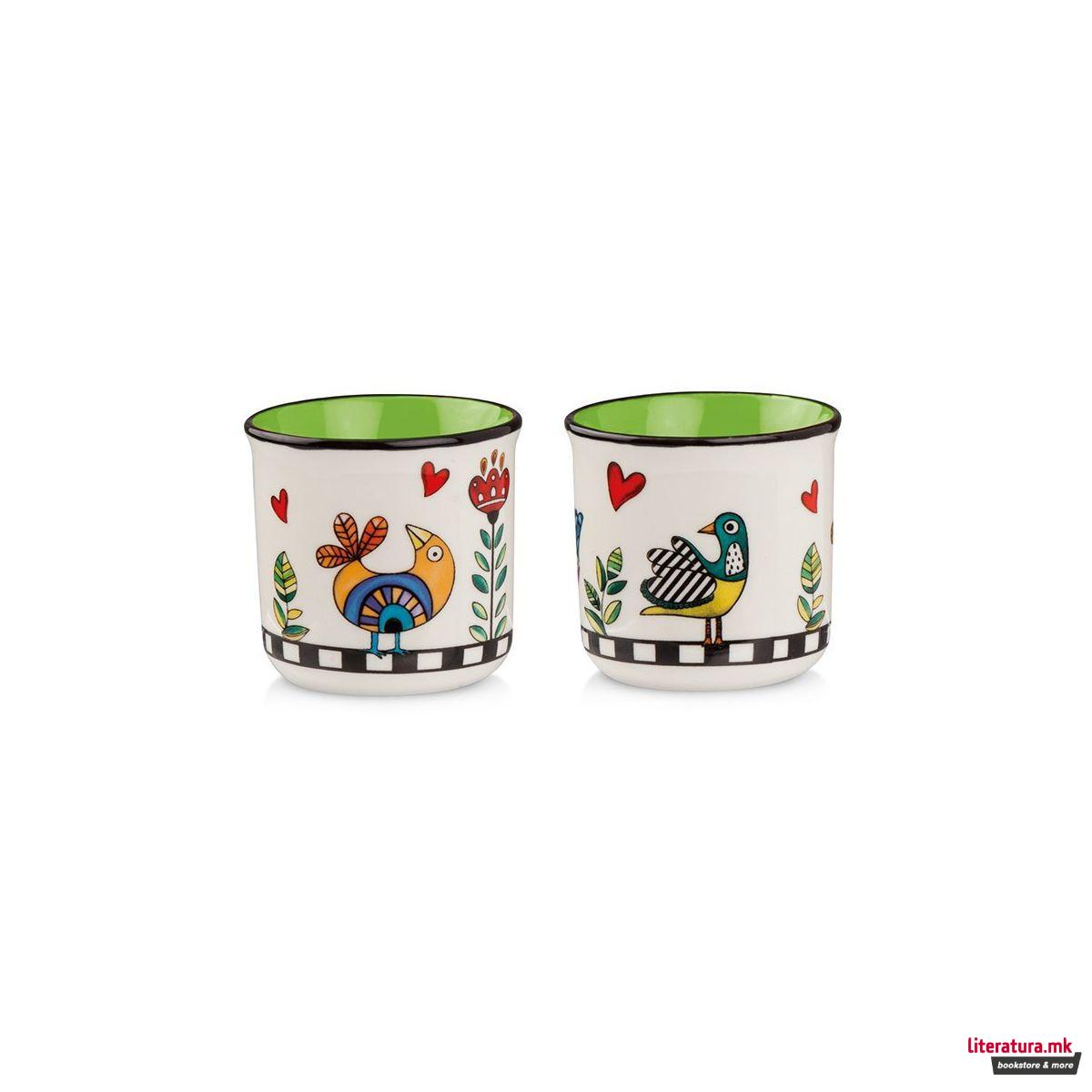 Сет од две шолјички, Cocoricò Green, 90ml 