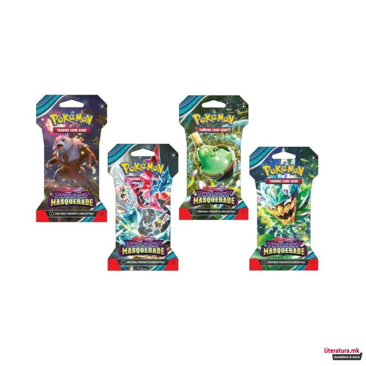 Карти за игра, Scarlet & Violet SV06 Twilight Masquerade - 1 Blister Booster