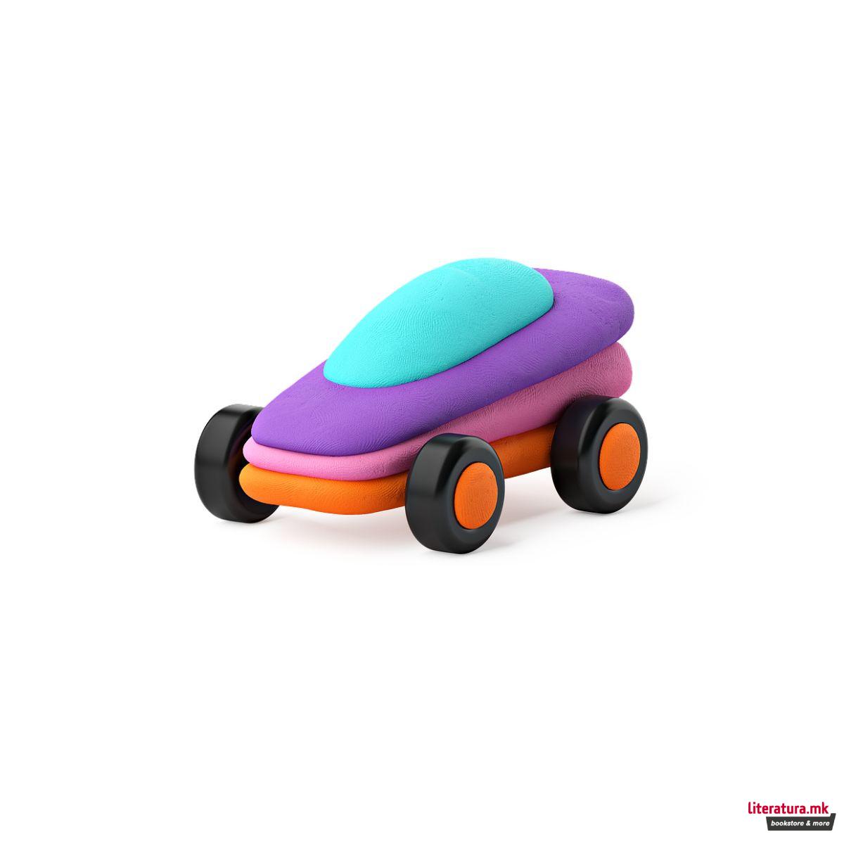 Сет за изработка со глина, Motors - Happy Cars