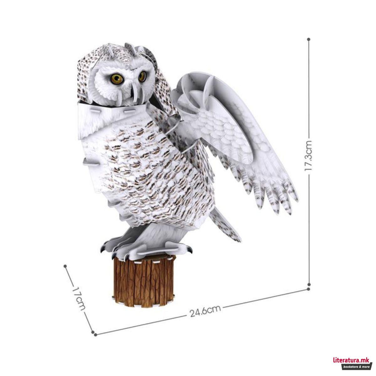 3D сложувалка, Cubic Fun: National Geographic - Snowy Owl, 62 парчиња 