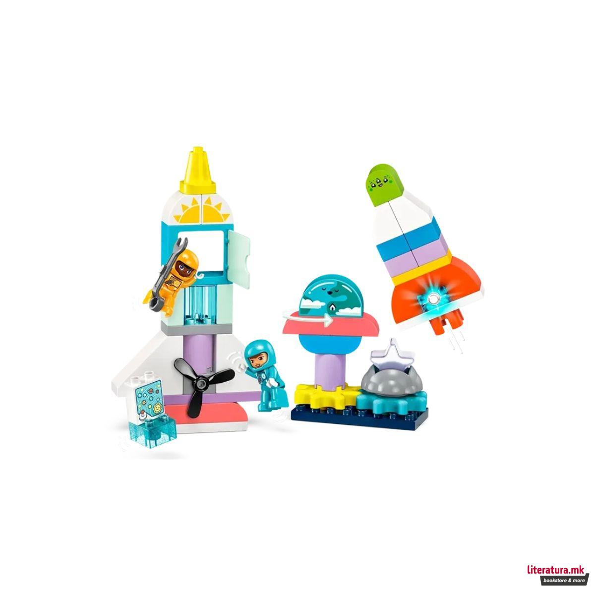 LEGO коцки, Duplo: Space - 3in1 Space Shuttle Adventure