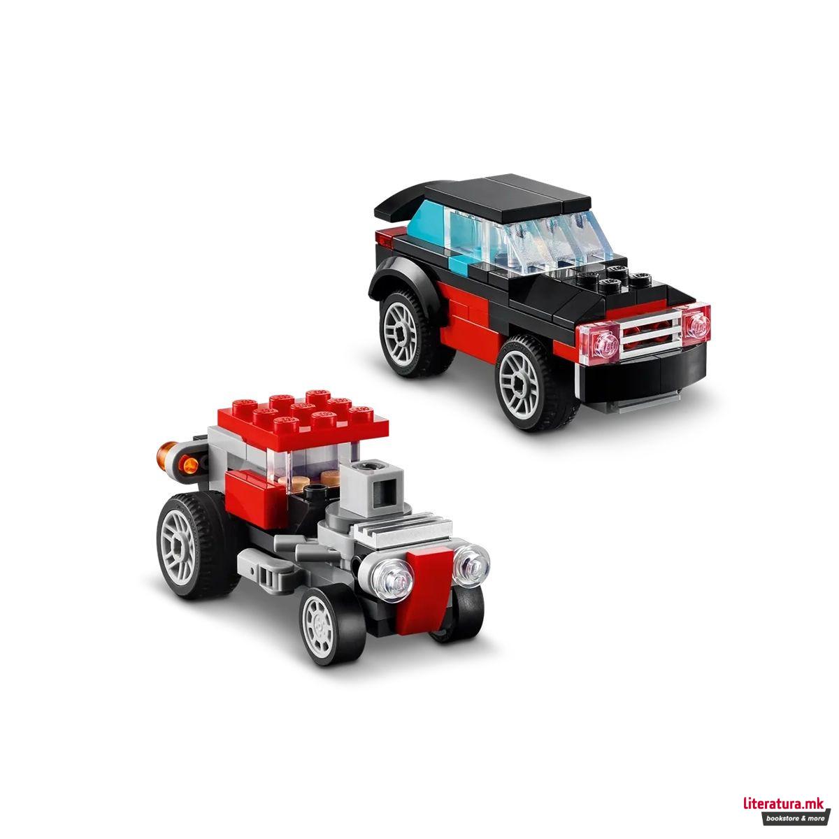 LEGO коцки, Creator 3 in 1, Flatbed Truck with Helicopter