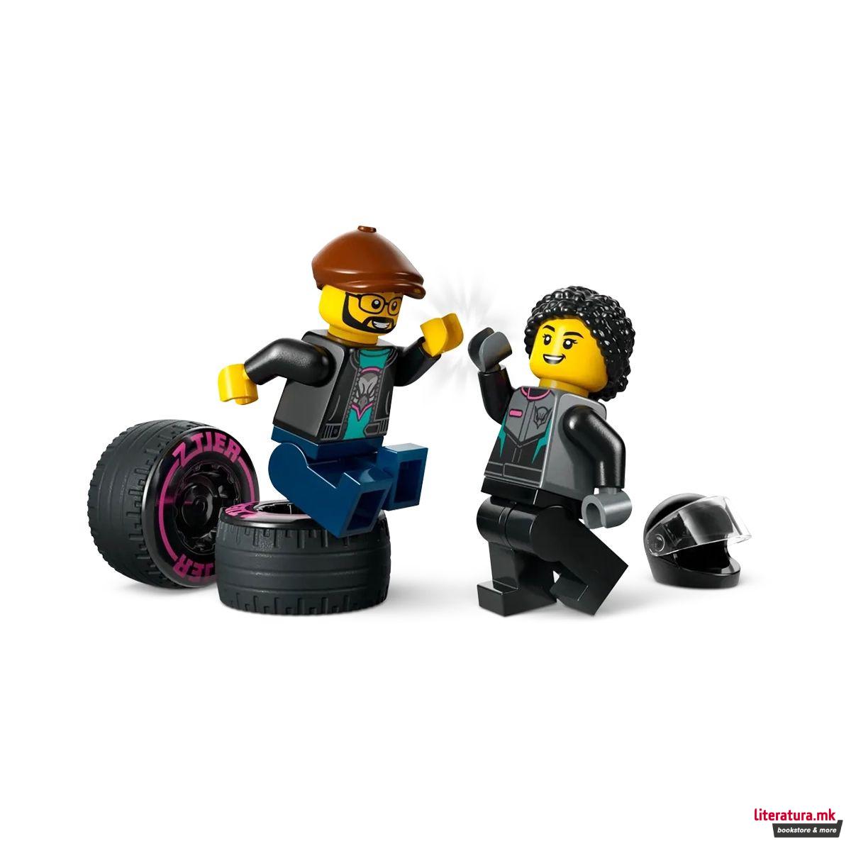 LEGO коцки, City, Race Car and Car Carrier Truck 