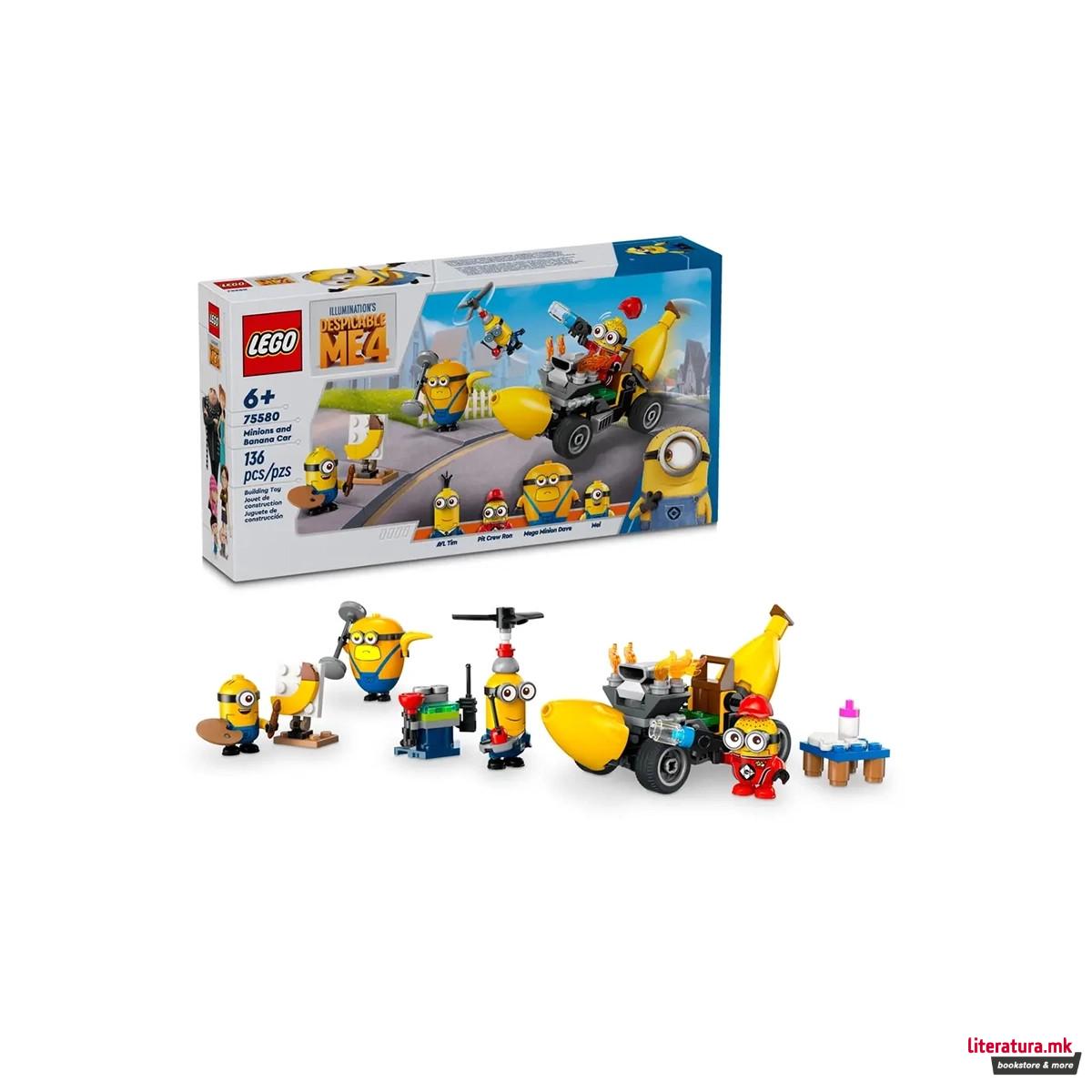 LEGO коцки, Despicable Me 4 - Minions and Banana Car