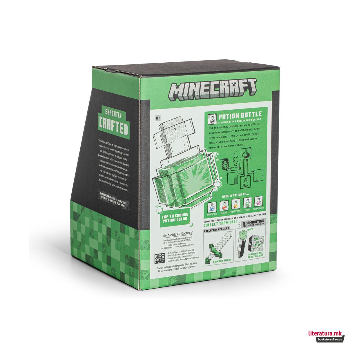 Колекционерска фигура, Minecraft - Illuminating Potion Bottle (Replica)