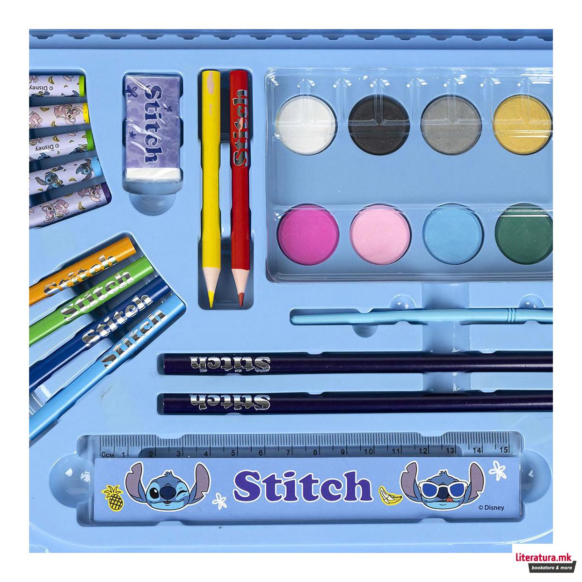Сет за цртање и боење - чанта, Disney Stitch 