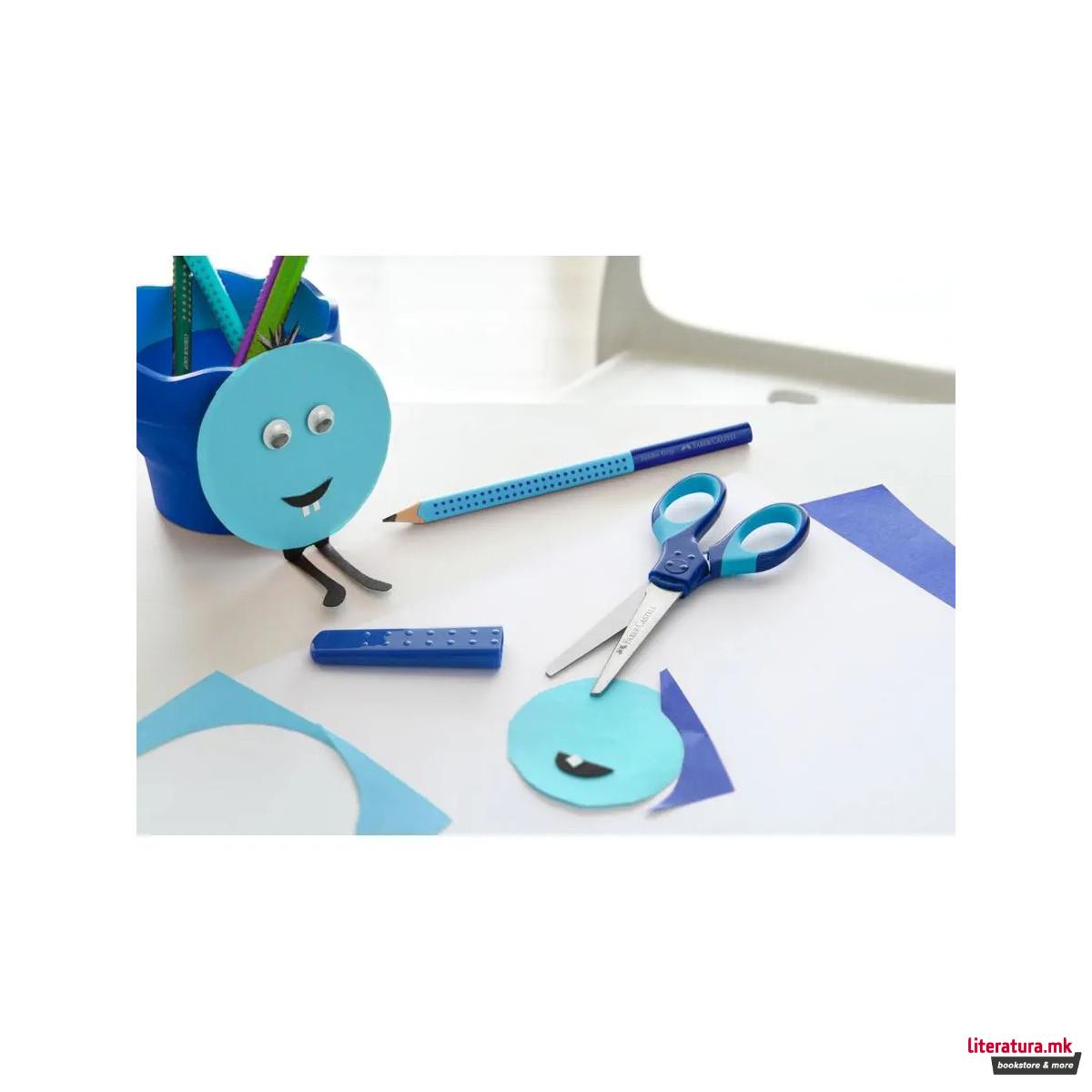 Училишни ножички, Grip - Blue 