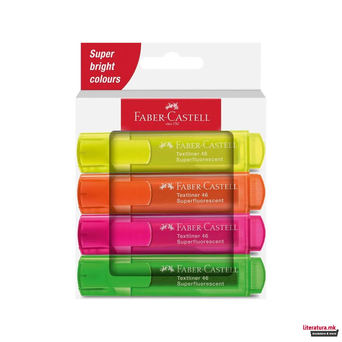 Сет од 4 хајлајтери, Textmarker TL 46 SF Neon