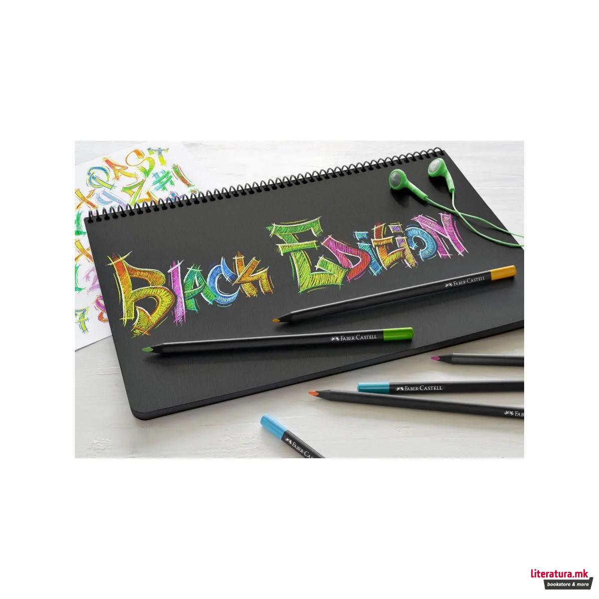 Сет од 12 дрвени боици, Black Edition