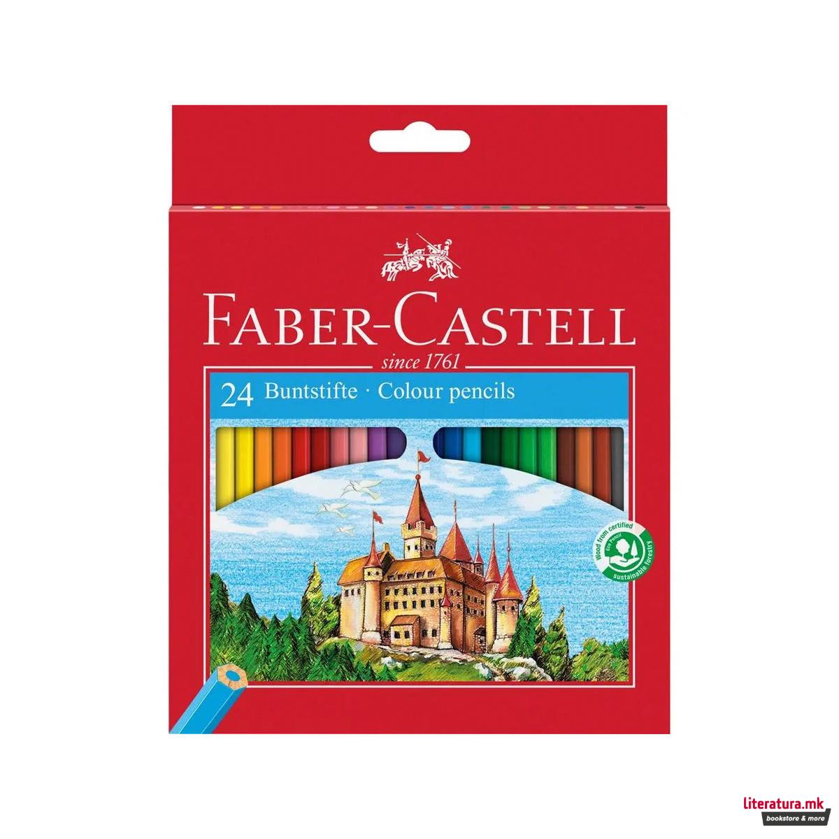 Сет од 24 дрвени боици, Classic Colour