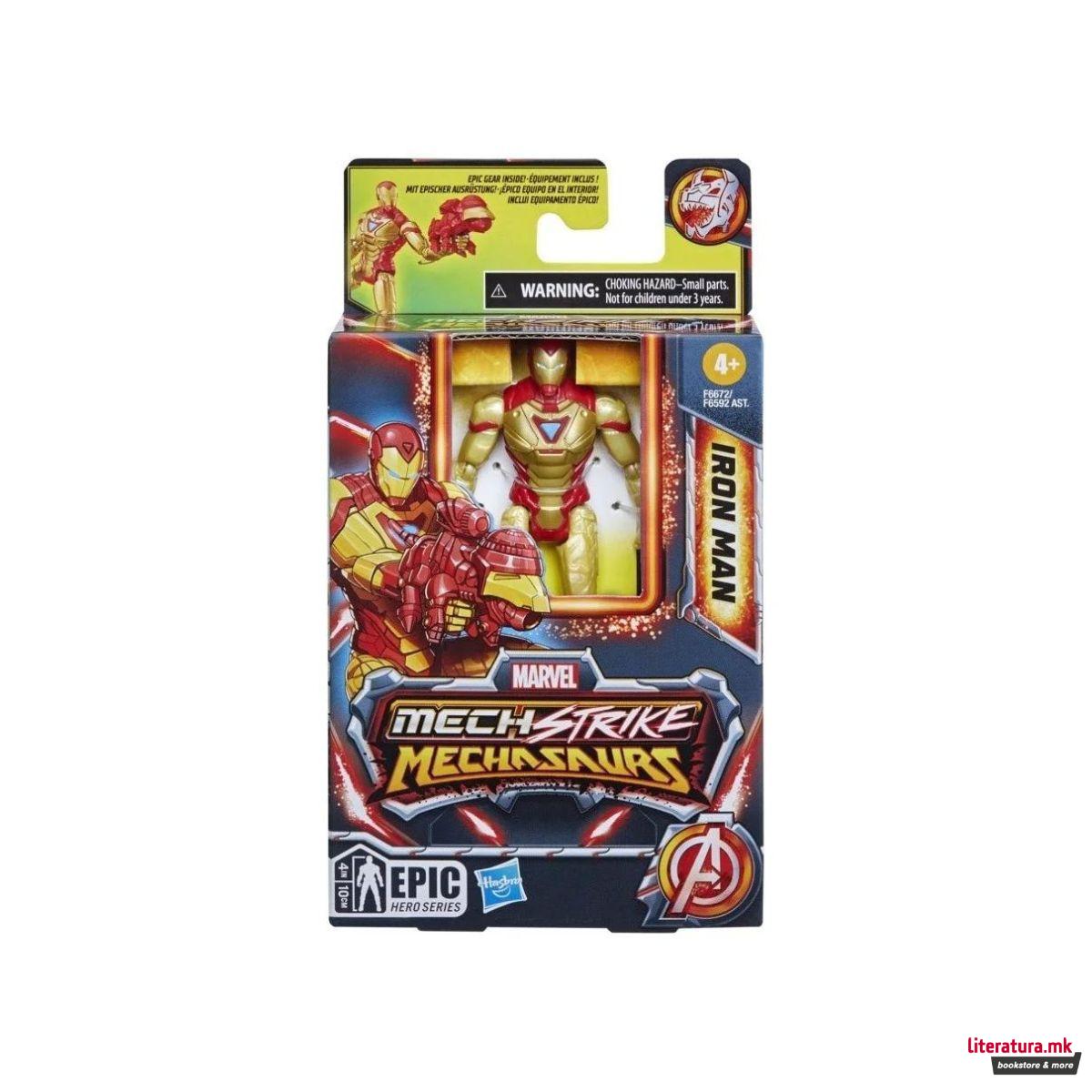 Фигура, Marvel Mech Strike Mechasaurs - Iron Man