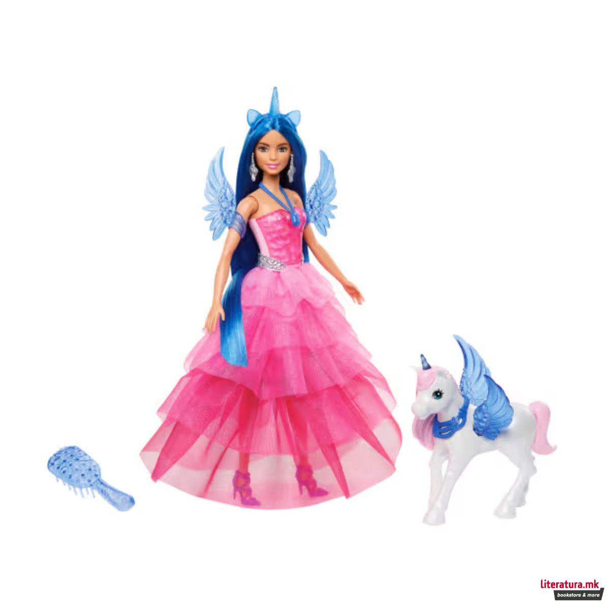 Барби Кукла, Barbie Unicorn Blue (65th Anniversary)
