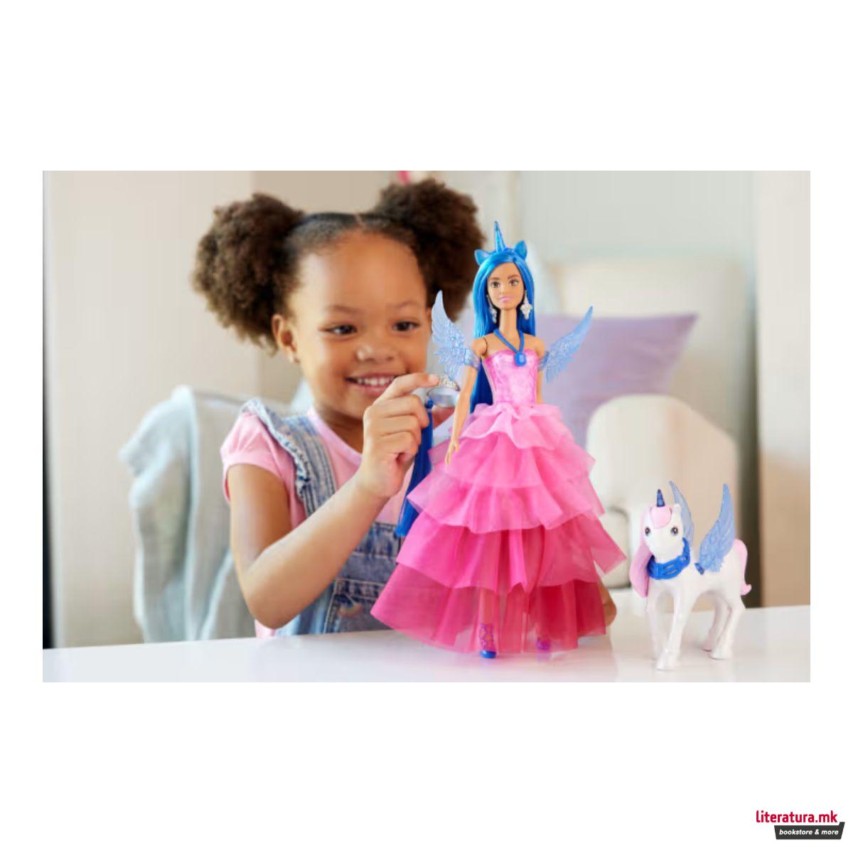 Барби Кукла, Barbie Unicorn Blue (65th Anniversary)