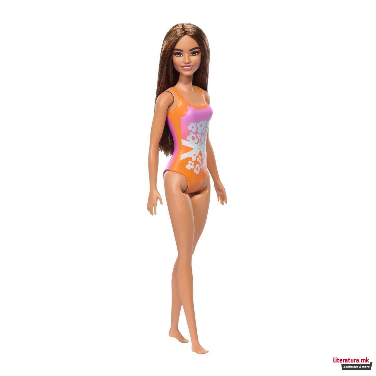 Барби кукла, Beach Barbie in Orange Swimsuit