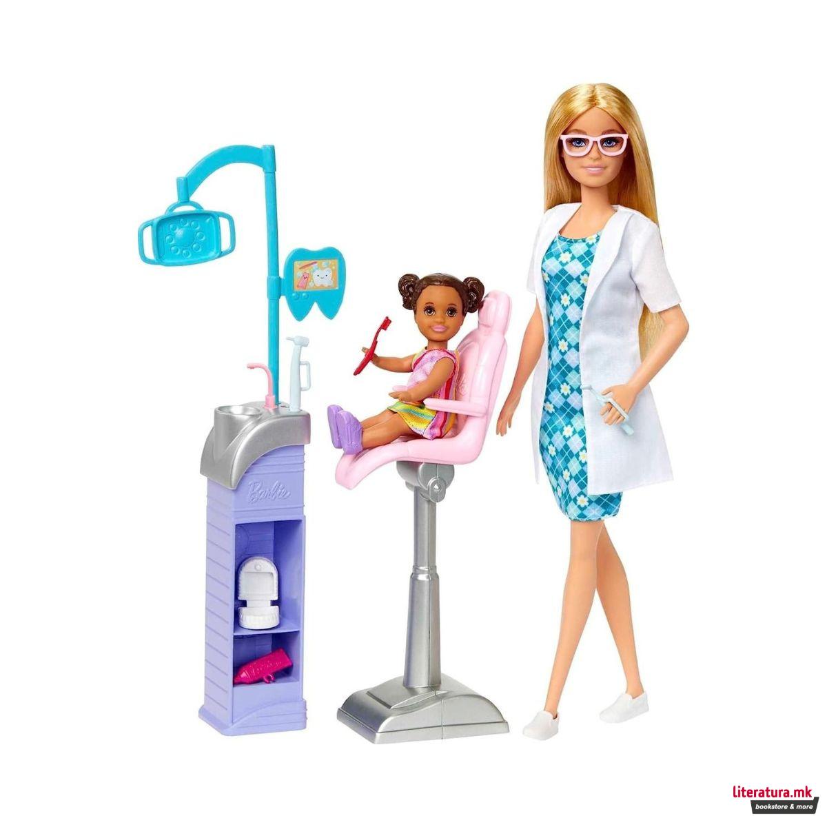 Сет за игра, Barbie: You Can Be Anything - Dentist Blonde