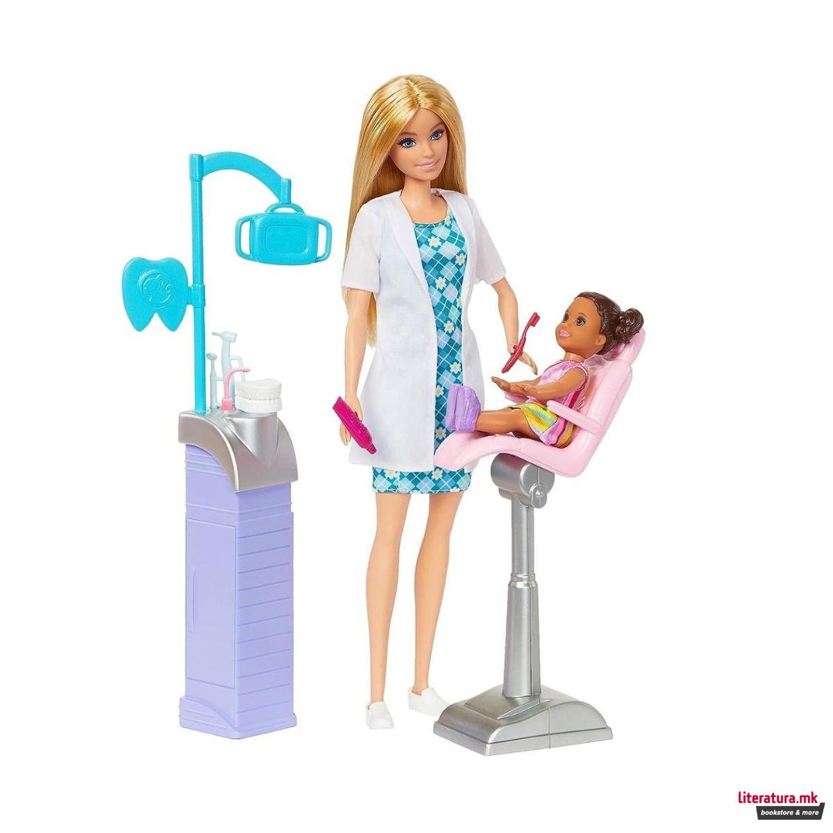 Сет за игра, Barbie: You Can Be Anything - Dentist Blonde