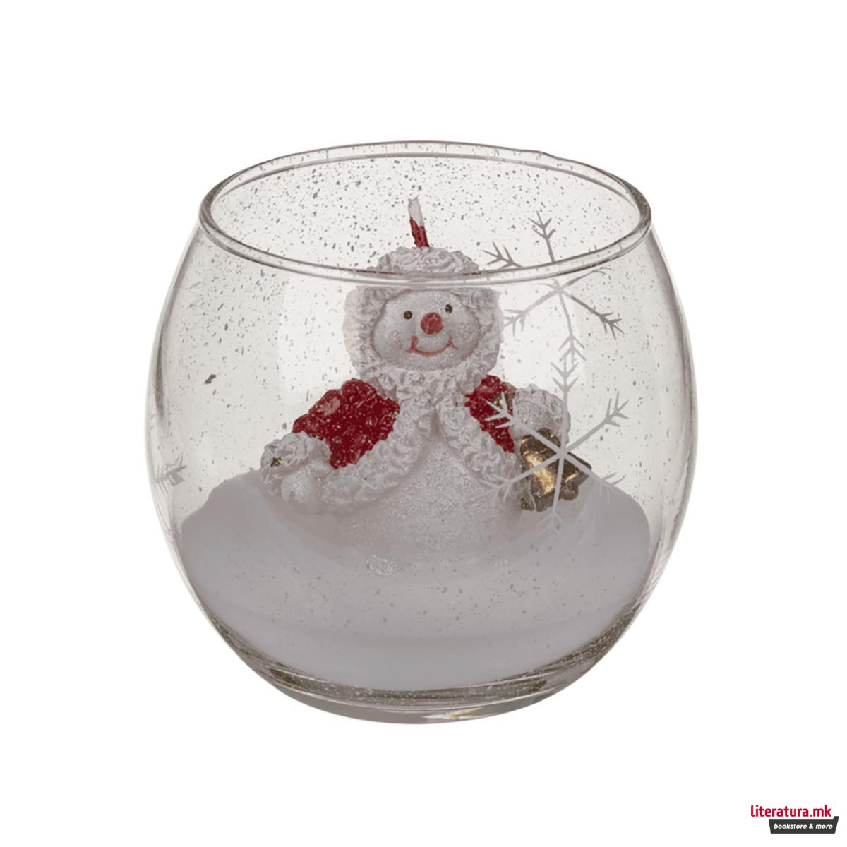 Новогодишна свеќичка во чаша, Snowman/Santa