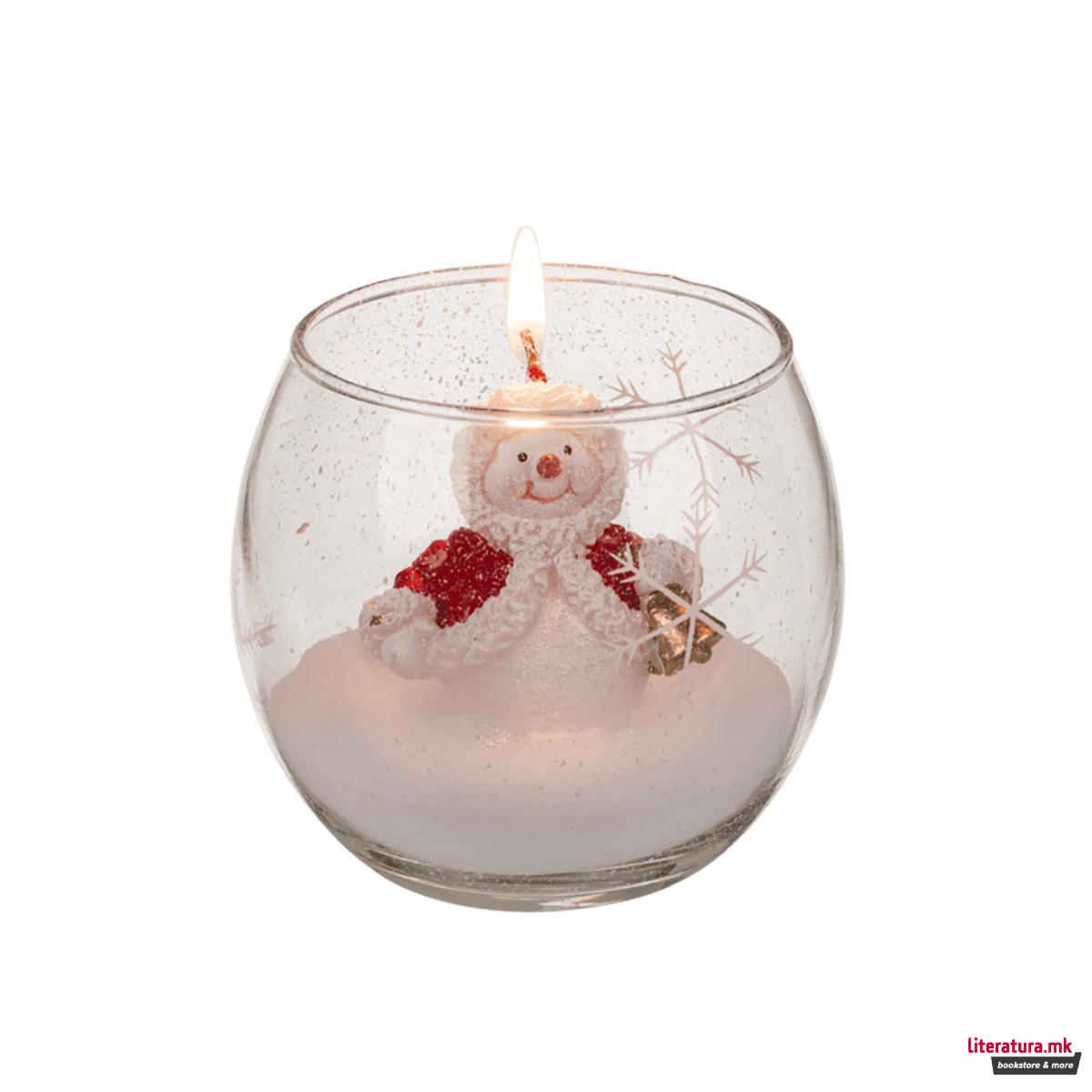 Новогодишна свеќичка во чаша, Snowman/Santa