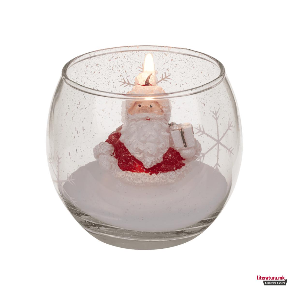 Новогодишна свеќичка во чаша, Snowman/Santa