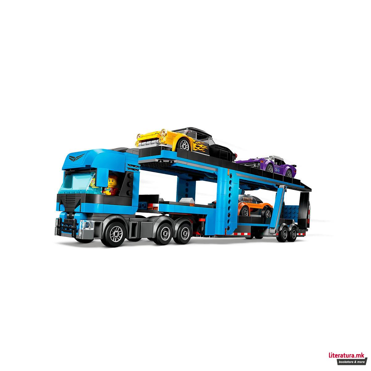 LEGO коцки, City, Car Transporter Truck with Sports Cars