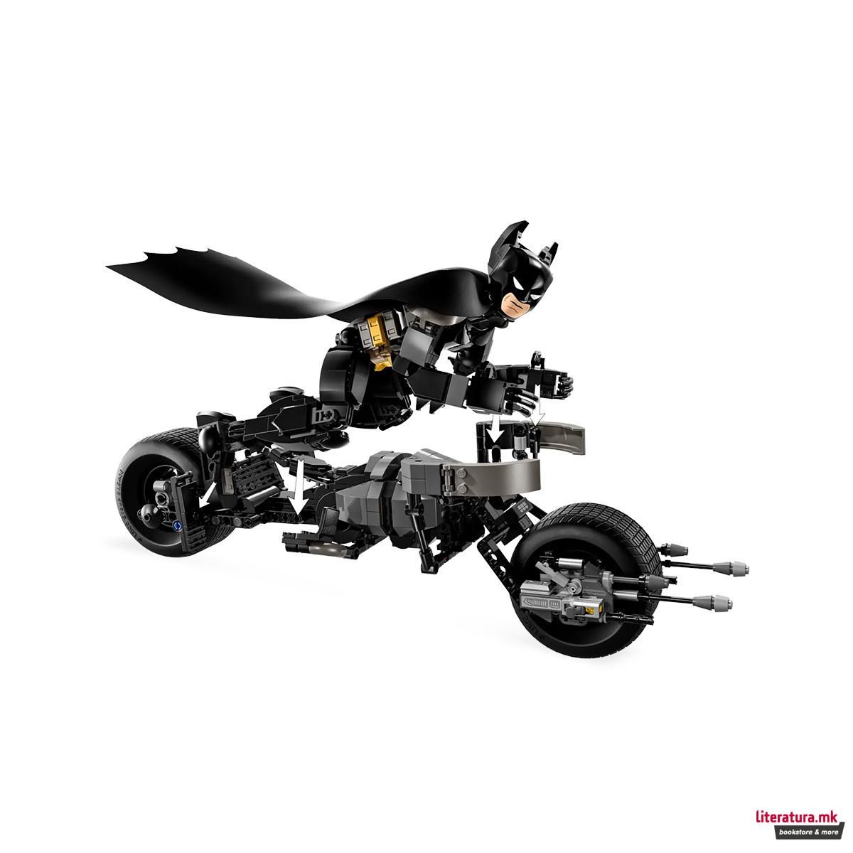 LEGO коцки, DC: Batman, Batman™ Construction Figure and the Bat-Pod Bike