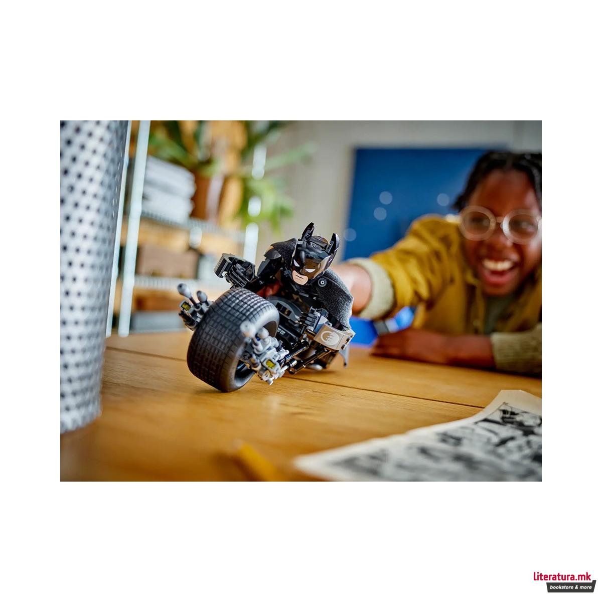 LEGO коцки, DC: Batman, Batman™ Construction Figure and the Bat-Pod Bike