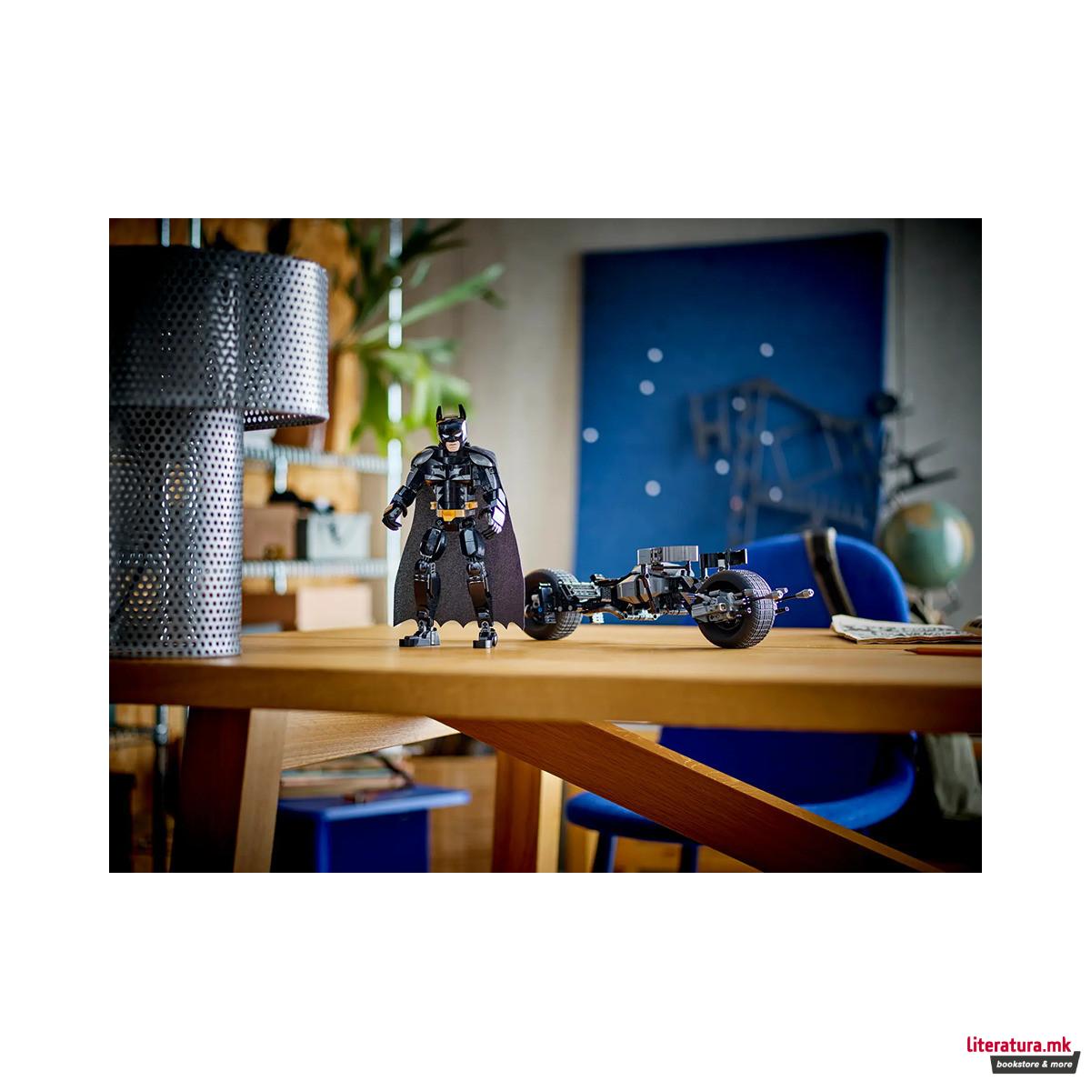 LEGO коцки, DC: Batman, Batman™ Construction Figure and the Bat-Pod Bike