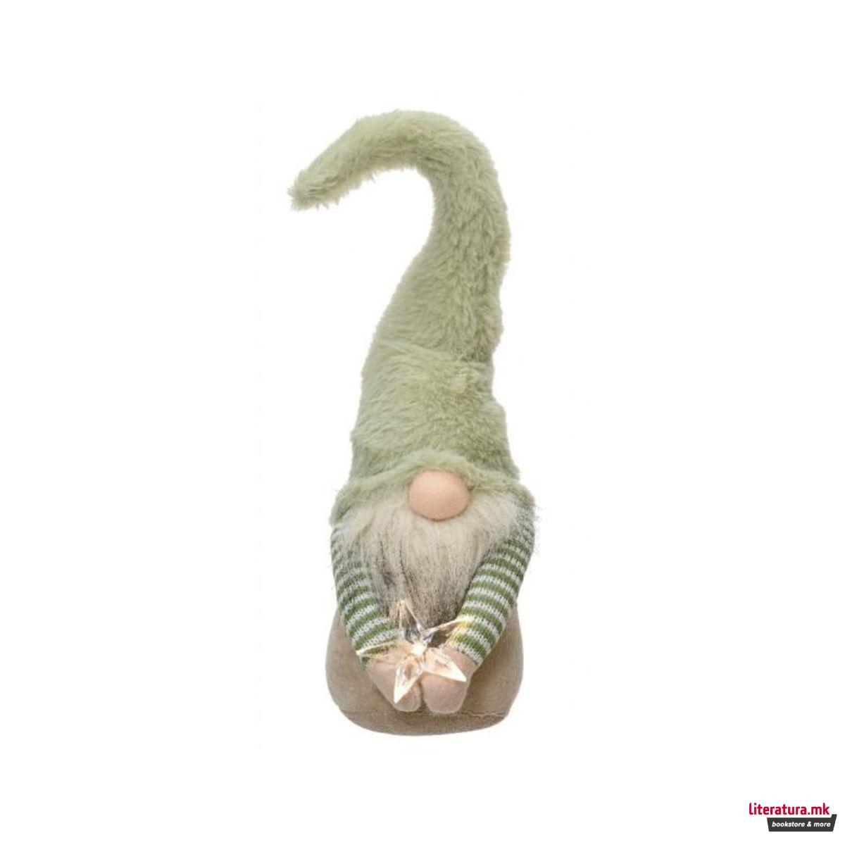 Декоративна фигура со LED светла, Gnome, 2 бои