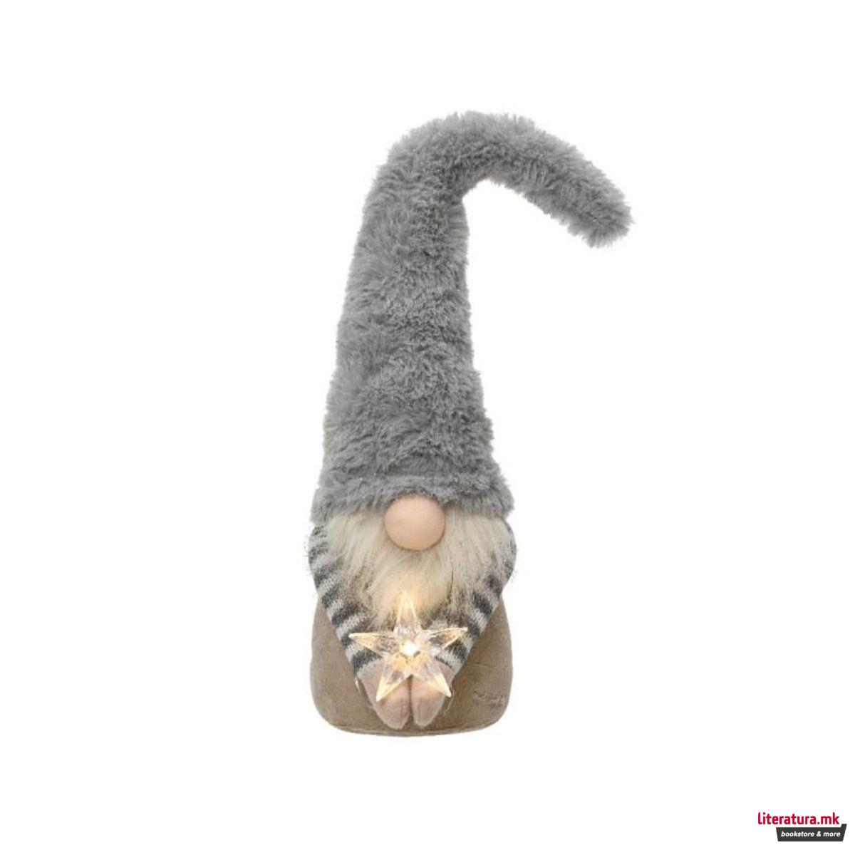 Декоративна фигура со LED светла, Gnome, 2 бои