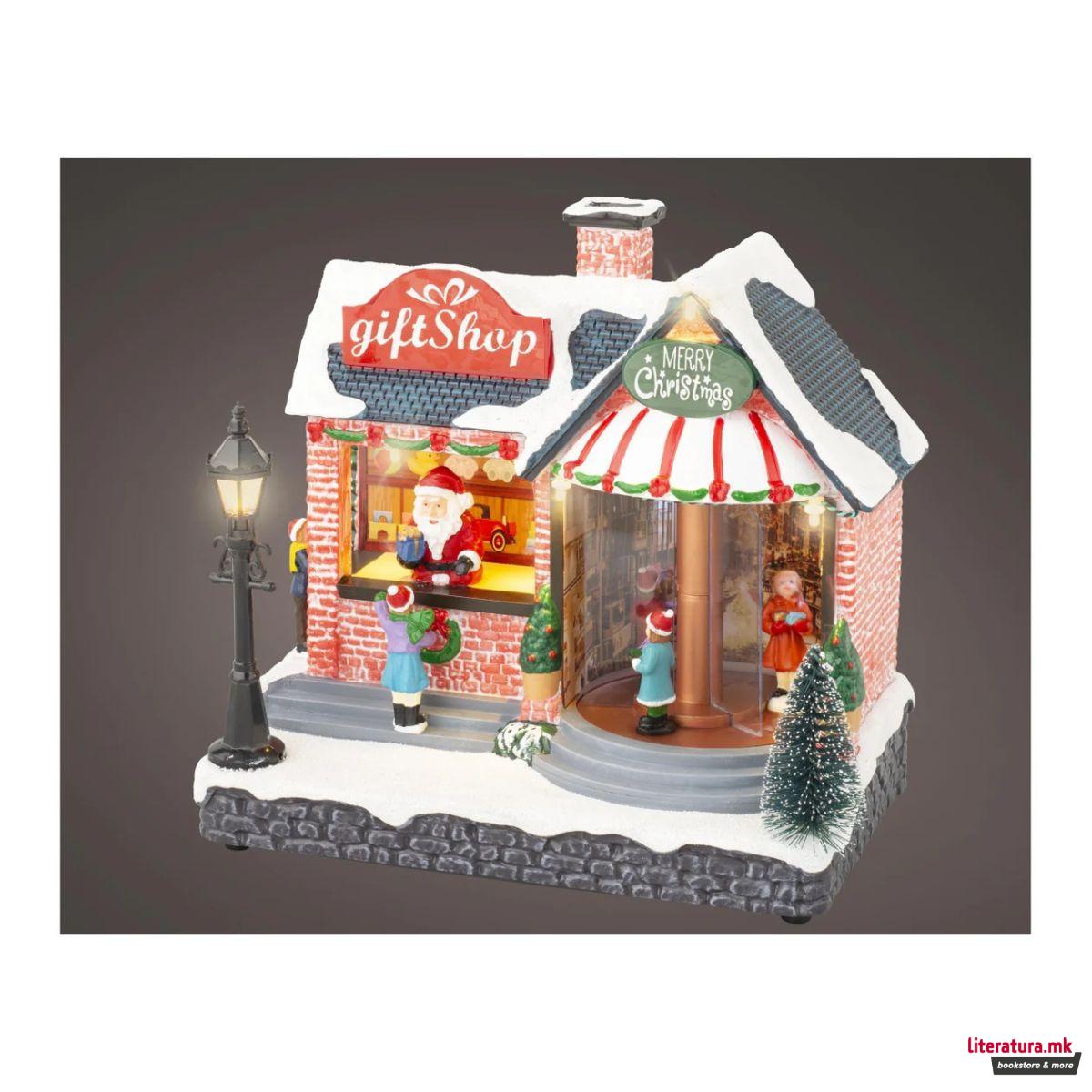 Декоративна фигура со LED светла, Christmas Gift Shop