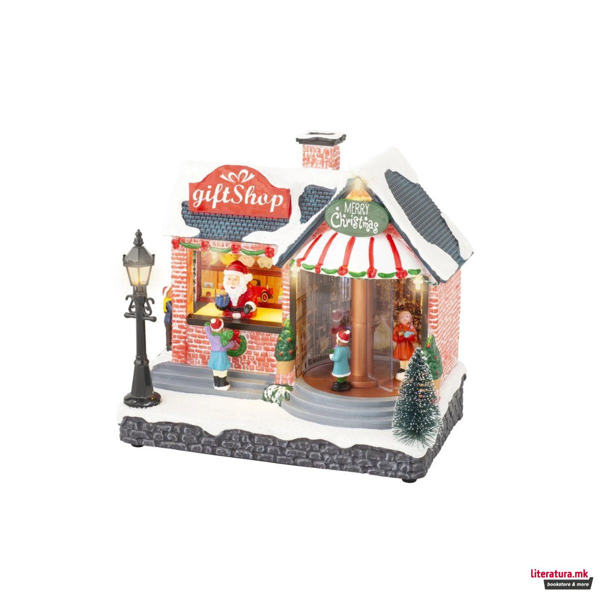Декоративна фигура со LED светла, Christmas Gift Shop