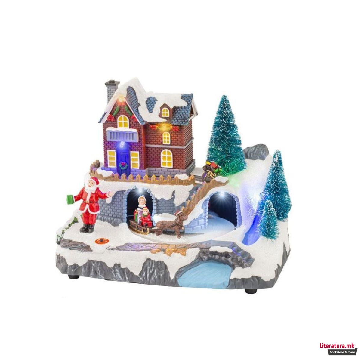 Декоративна фигура со LED светла, Christmas Carillon, 3 модели 