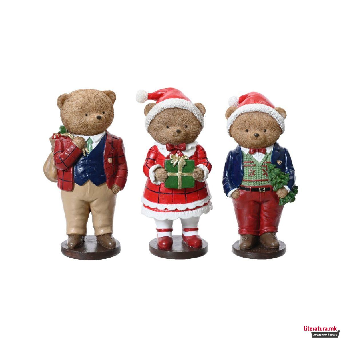 Декоративна фигура, Bear, 3 дизајни, 14.5 cm