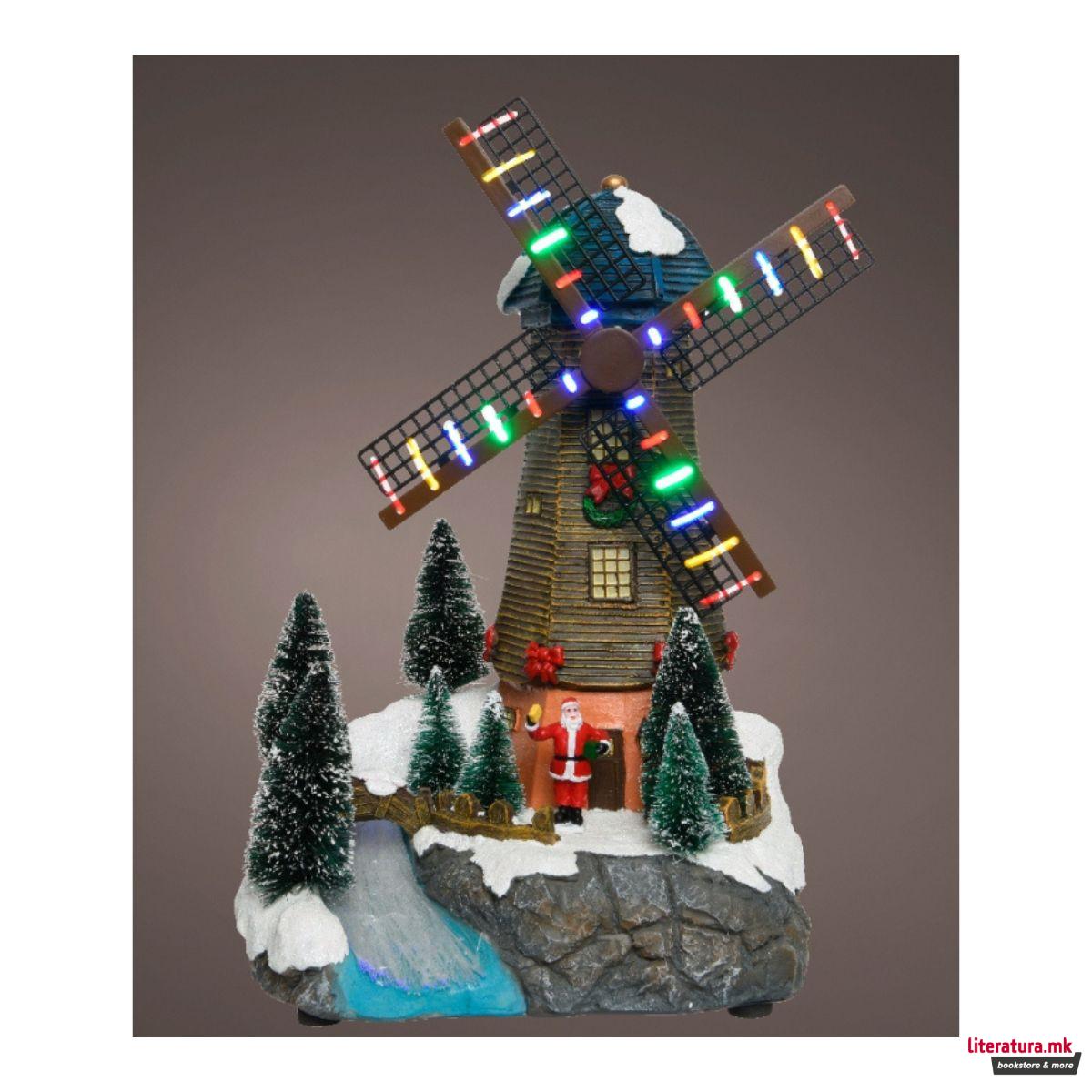 Декоративна фигура со LED светла, Windmill 