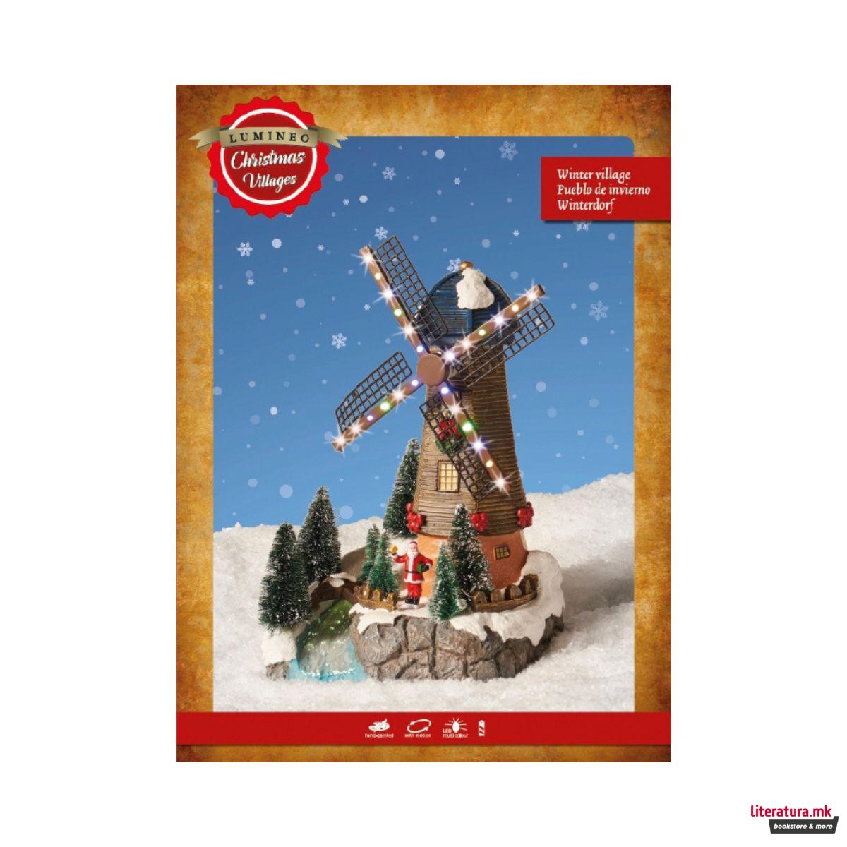 Декоративна фигура со LED светла, Windmill 