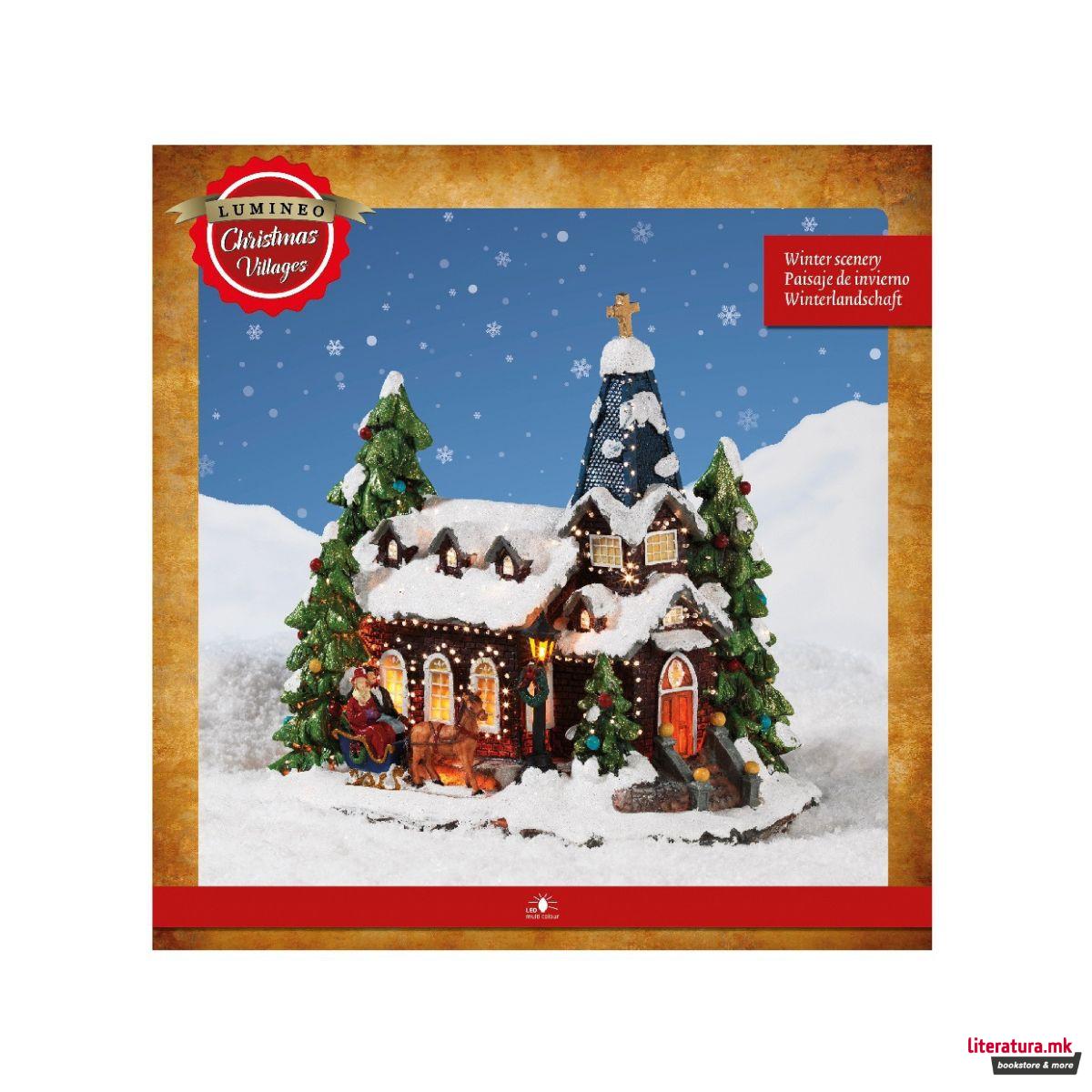 Декоративна фигура си LED светла, Winter Scenery 