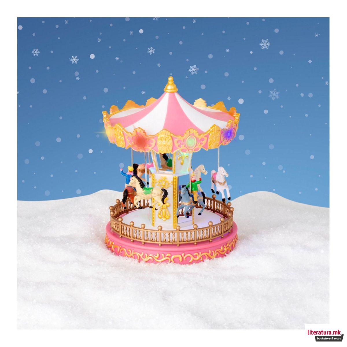 Декоративна фигура со LED светла, Merry-Go-Round