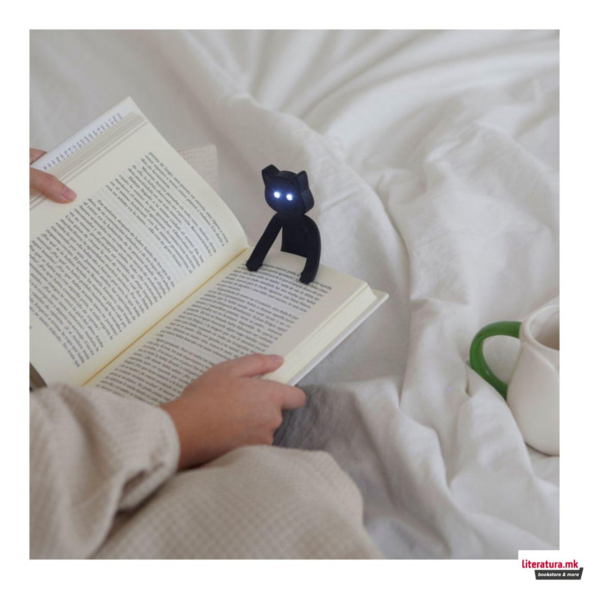LED ламбичка за читање, Meow, црна