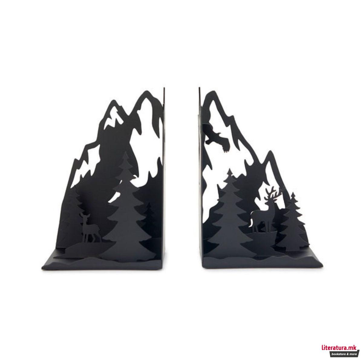 Метален држач за книги, Mountains