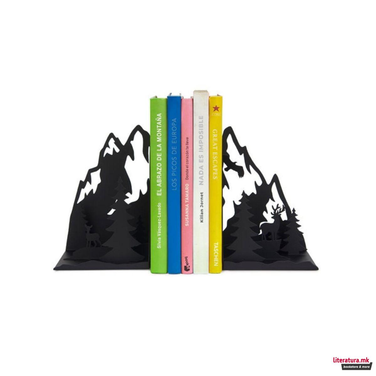 Метален држач за книги, Mountains